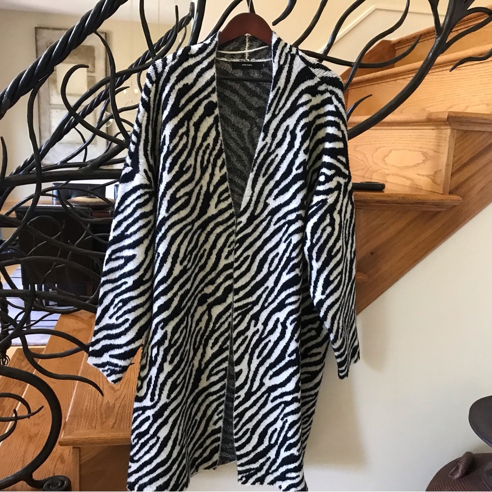 VERO MODA Zebra Stripes Pattern Cardigan